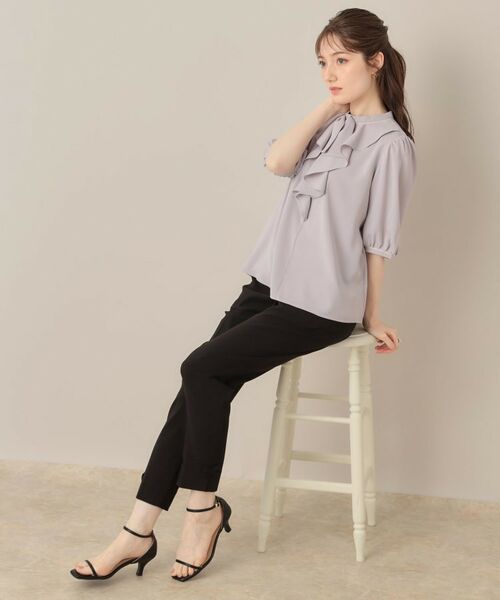 Couture Brooch / クチュールブローチ パンツ | 【らくちん・キレイ見え】リボンハイパーストレッチパンツ | 詳細13