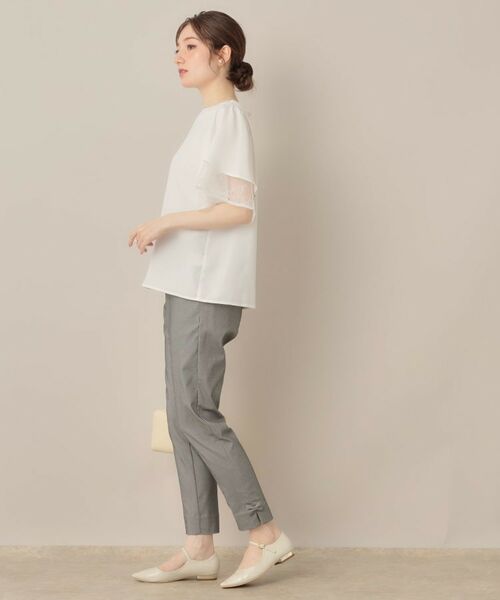 Couture Brooch / クチュールブローチ パンツ | 【らくちん・キレイ見え】リボンハイパーストレッチパンツ | 詳細2