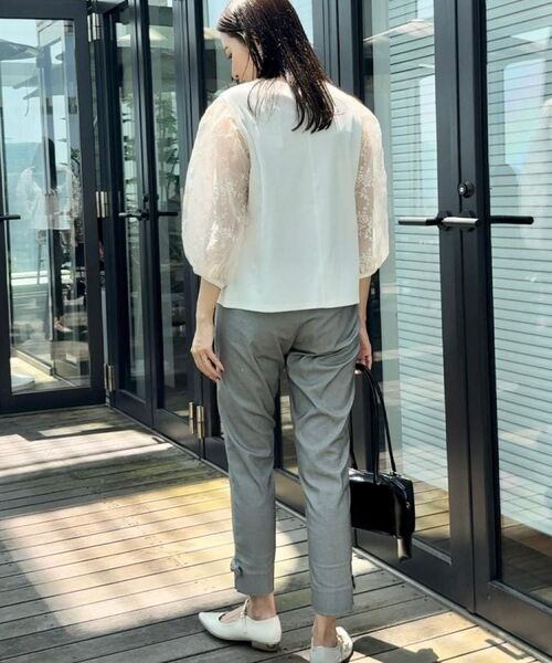 Couture Brooch / クチュールブローチ パンツ | 【らくちん・キレイ見え】リボンハイパーストレッチパンツ | 詳細9