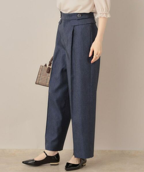 Couture Brooch / クチュールブローチ パンツ | 【マシンウォッシャブル・スッキリ見え】デニムライク釦デザインパンツ | 詳細18