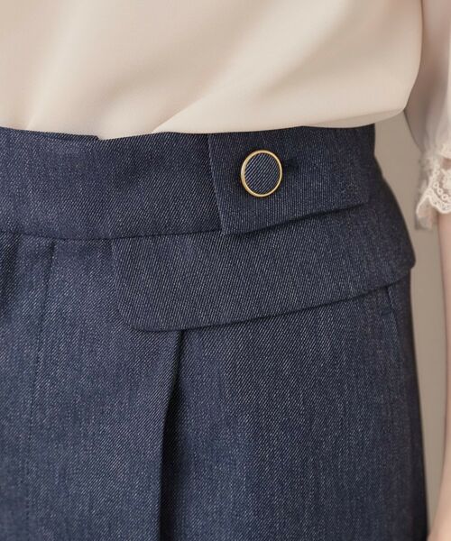 Couture Brooch / クチュールブローチ パンツ | 【マシンウォッシャブル・スッキリ見え】デニムライク釦デザインパンツ | 詳細29
