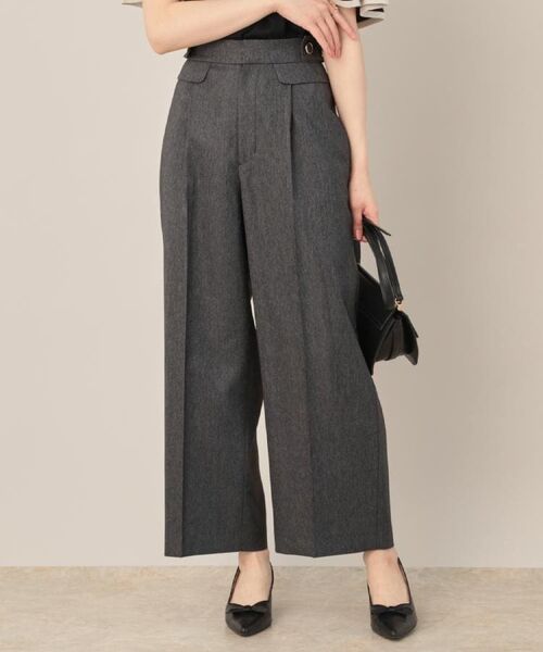 Couture Brooch / クチュールブローチ パンツ | 【マシンウォッシャブル・スッキリ見え】デニムライク釦デザインパンツ | 詳細8