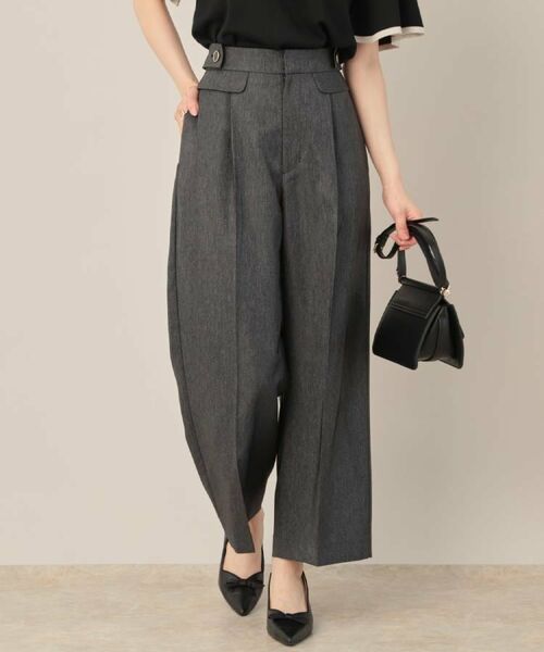 Couture Brooch / クチュールブローチ パンツ | 【マシンウォッシャブル・スッキリ見え】デニムライク釦デザインパンツ | 詳細9