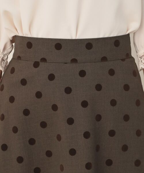 Couture Brooch / クチュールブローチ ロング・マキシ丈スカート | フロッキードットフレアスカート | 詳細18