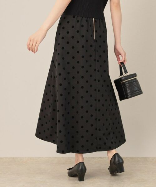 Couture Brooch / クチュールブローチ ロング・マキシ丈スカート | フロッキードットフレアスカート | 詳細3