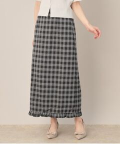 Couture Brooch / クチュールブローチ ロング・マキシ丈スカート | チェック裾フリルスカート