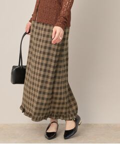 Couture Brooch / クチュールブローチ ロング・マキシ丈スカート | チェック裾フリルスカート