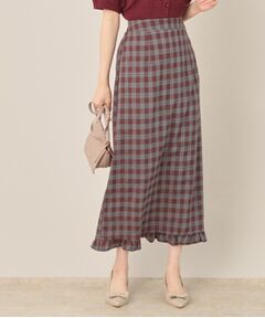 Couture Brooch / クチュールブローチ ロング・マキシ丈スカート | チェック裾フリルスカート