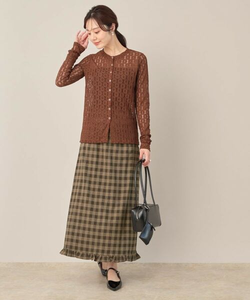 Couture Brooch / クチュールブローチ ロング・マキシ丈スカート | チェック裾フリルスカート | 詳細11
