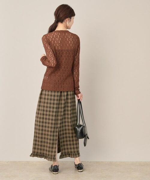 Couture Brooch / クチュールブローチ ロング・マキシ丈スカート | チェック裾フリルスカート | 詳細13