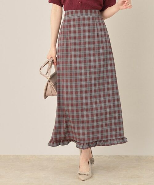 Couture Brooch / クチュールブローチ ロング・マキシ丈スカート | チェック裾フリルスカート | 詳細15