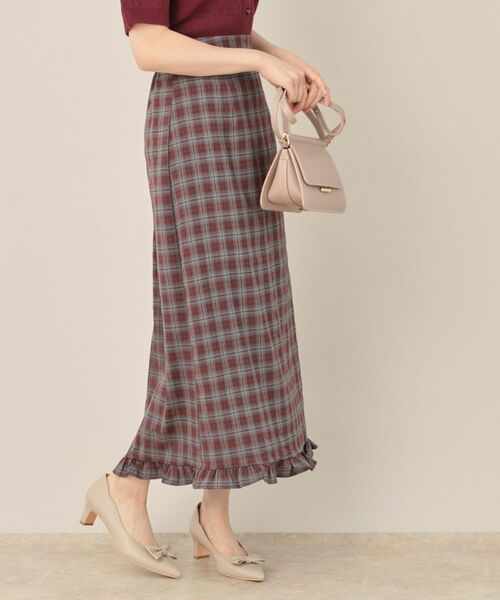 Couture Brooch / クチュールブローチ ロング・マキシ丈スカート | チェック裾フリルスカート | 詳細16