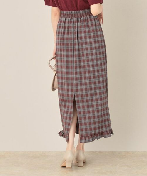 Couture Brooch / クチュールブローチ ロング・マキシ丈スカート | チェック裾フリルスカート | 詳細17