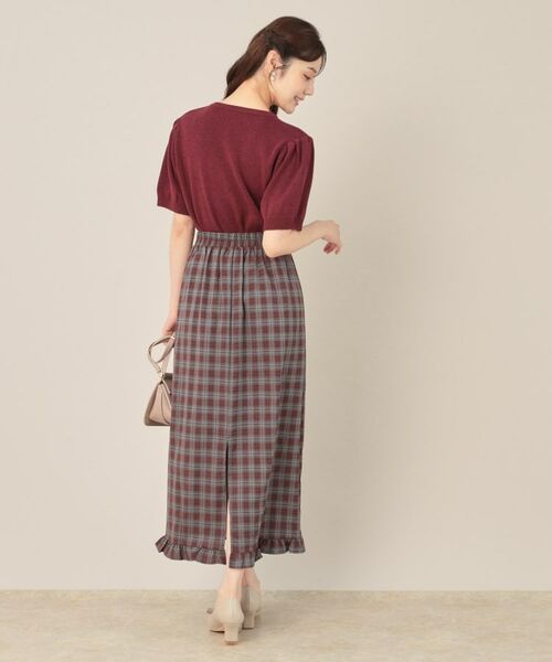 Couture Brooch / クチュールブローチ ロング・マキシ丈スカート | チェック裾フリルスカート | 詳細20