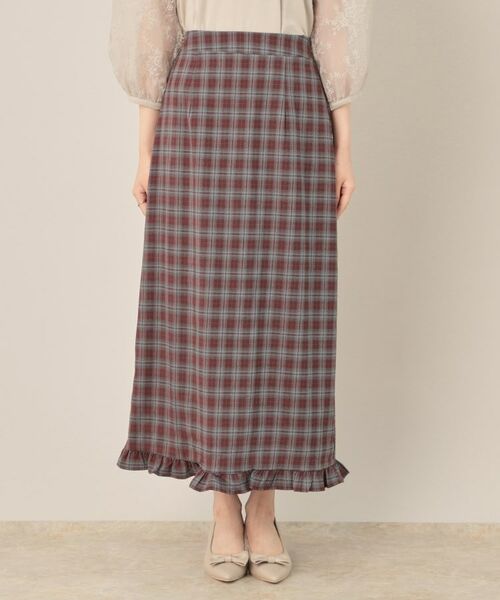 Couture Brooch / クチュールブローチ ロング・マキシ丈スカート | チェック裾フリルスカート | 詳細22