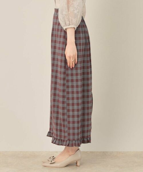 Couture Brooch / クチュールブローチ ロング・マキシ丈スカート | チェック裾フリルスカート | 詳細23