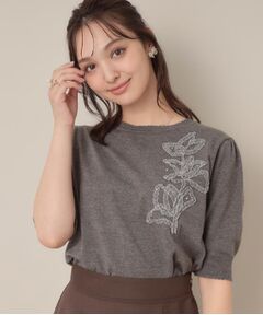 Couture Brooch / クチュールブローチ ニット・セーター | オーガンフリルフラワーニット