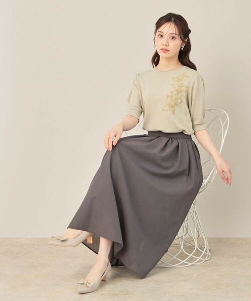 Couture Brooch / クチュールブローチ ニット・セーター | オーガンフリルフラワーニット | 詳細12