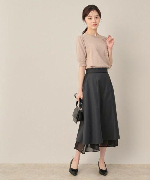 Couture Brooch / クチュールブローチ ニット・セーター | オーガンフリルフラワーニット | 詳細16