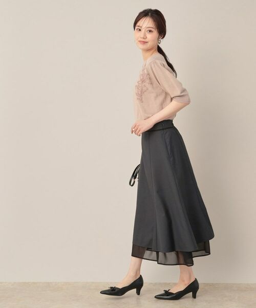 Couture Brooch / クチュールブローチ ニット・セーター | オーガンフリルフラワーニット | 詳細17