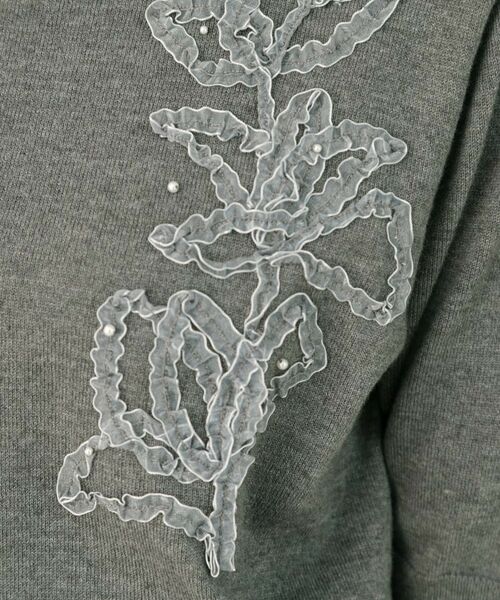 Couture Brooch / クチュールブローチ ニット・セーター | オーガンフリルフラワーニット | 詳細22