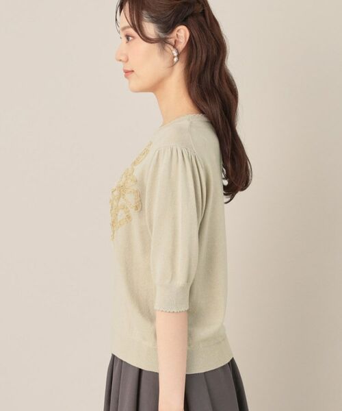 Couture Brooch / クチュールブローチ ニット・セーター | オーガンフリルフラワーニット | 詳細26