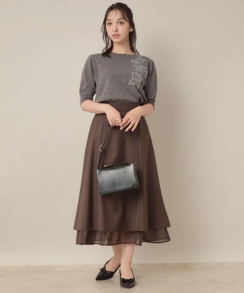 Couture Brooch / クチュールブローチ ニット・セーター | オーガンフリルフラワーニット | 詳細7