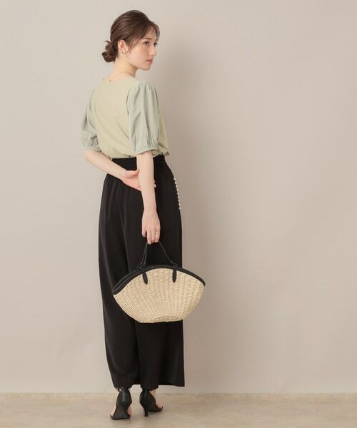 Couture Brooch / クチュールブローチ カットソー | 【接触冷感・UVカット】シフォンフラワーエンブロドッキングカットソー | 詳細13