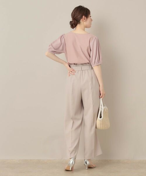 Couture Brooch / クチュールブローチ カットソー | 【接触冷感・UVカット】シフォンフラワーエンブロドッキングカットソー | 詳細22