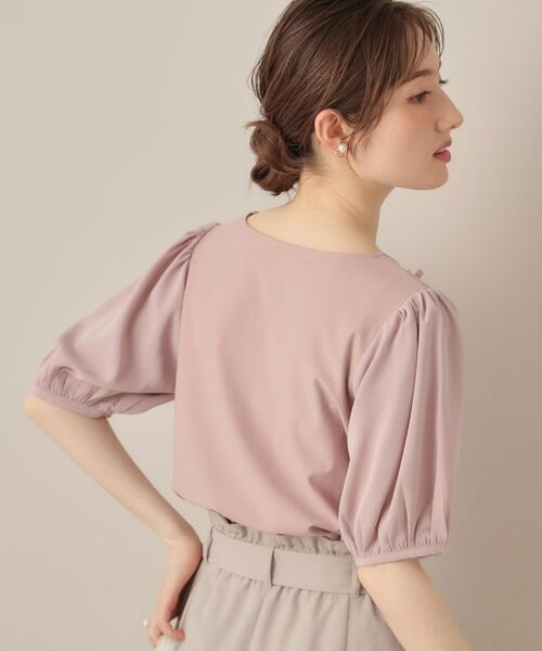 Couture Brooch / クチュールブローチ カットソー | 【接触冷感・UVカット】シフォンフラワーエンブロドッキングカットソー | 詳細25