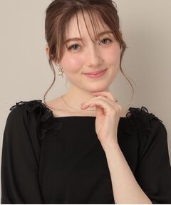 Couture Brooch / クチュールブローチ カットソー | 【マシンウォッシャブル・UVケア・接触冷感】ラグランレースドッキングカットソー