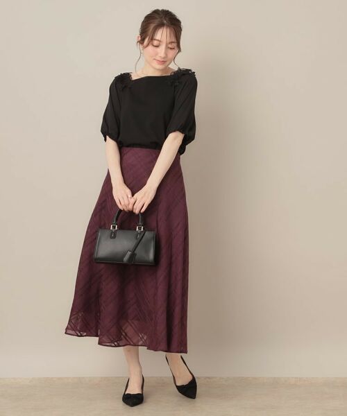 Couture Brooch / クチュールブローチ カットソー | 【マシンウォッシャブル・UVケア・接触冷感】ラグランレースドッキングカットソー | 詳細15