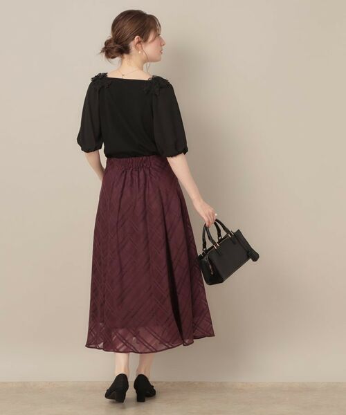 Couture Brooch / クチュールブローチ カットソー | 【マシンウォッシャブル・UVケア・接触冷感】ラグランレースドッキングカットソー | 詳細17