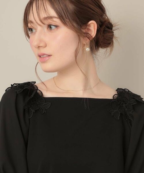 Couture Brooch / クチュールブローチ カットソー | 【マシンウォッシャブル・UVケア・接触冷感】ラグランレースドッキングカットソー | 詳細21