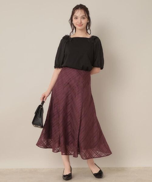 Couture Brooch / クチュールブローチ カットソー | 【マシンウォッシャブル・UVケア・接触冷感】ラグランレースドッキングカットソー | 詳細22