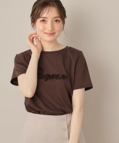 Couture Brooch / クチュールブローチ Tシャツ | テープ刺繍ロゴT | 詳細15