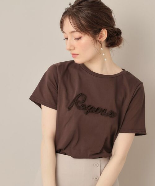 Couture Brooch / クチュールブローチ Tシャツ | テープ刺繍ロゴT | 詳細16