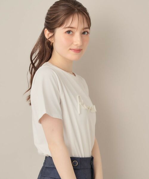 Couture Brooch / クチュールブローチ Tシャツ | テープ刺繍ロゴT | 詳細2