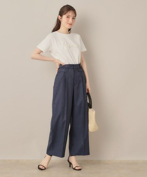 Couture Brooch / クチュールブローチ Tシャツ | テープ刺繍ロゴT | 詳細4