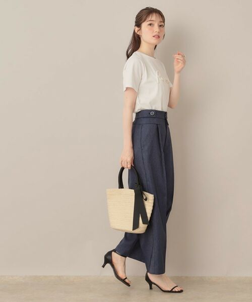 Couture Brooch / クチュールブローチ Tシャツ | テープ刺繍ロゴT | 詳細5