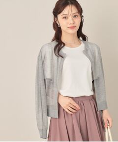 Couture Brooch / クチュールブローチ カーディガン・ボレロ | LEVITAシアージップアップブルゾン