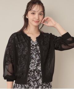 Couture Brooch / クチュールブローチ カーディガン・ボレロ | LEVITAシアージップアップブルゾン