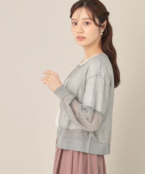 Couture Brooch / クチュールブローチ カーディガン・ボレロ | LEVITAシアージップアップブルゾン | 詳細17