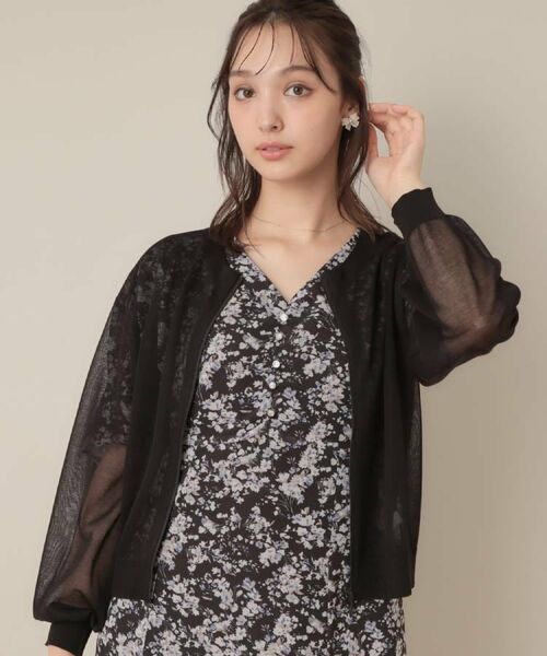 Couture Brooch / クチュールブローチ カーディガン・ボレロ | LEVITAシアージップアップブルゾン | 詳細28