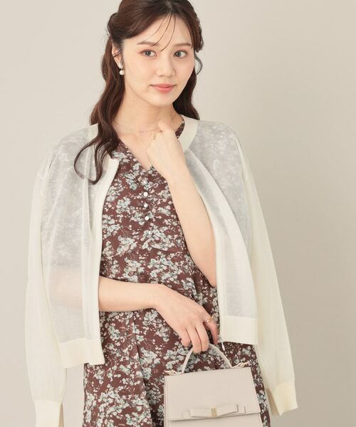 Couture Brooch / クチュールブローチ カーディガン・ボレロ | LEVITAシアージップアップブルゾン | 詳細4