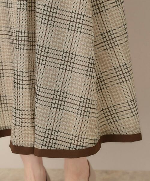 Couture Brooch / クチュールブローチ ミニ丈・ひざ丈ワンピース | 【美シルエット・5分袖】シアーチェックオーガンワンピース | 詳細27