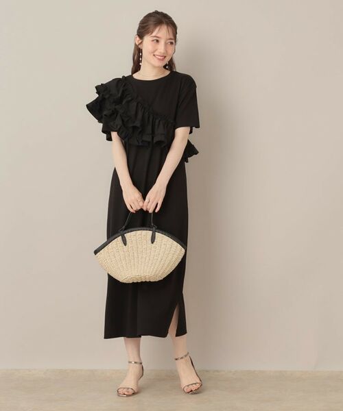 Couture Brooch / クチュールブローチ ロング・マキシ丈ワンピース | アシメフリルTシャツワンピース | 詳細11