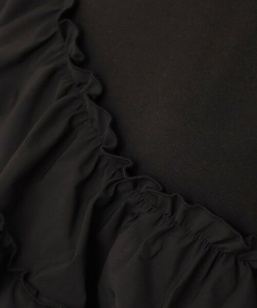 Couture Brooch / クチュールブローチ ロング・マキシ丈ワンピース | アシメフリルTシャツワンピース | 詳細14