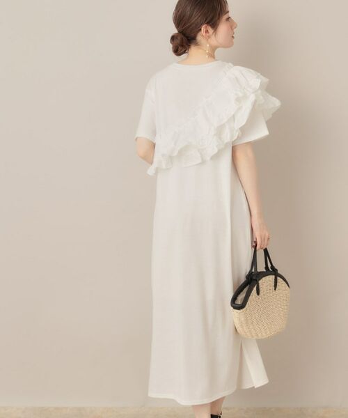 Couture Brooch / クチュールブローチ ロング・マキシ丈ワンピース | アシメフリルTシャツワンピース | 詳細3
