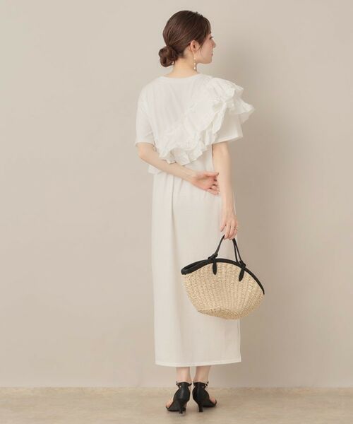 Couture Brooch / クチュールブローチ ロング・マキシ丈ワンピース | アシメフリルTシャツワンピース | 詳細6